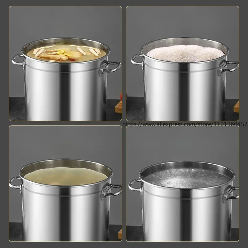 

6L Stainless Steel Airtight Canister with Locking Clamp Grain Containers Bucket for Kitchen