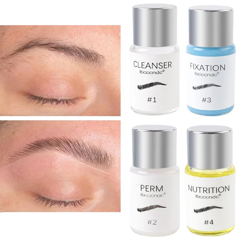 Loción semipermanente para Estilismo de cejas, levantamiento de cejas semipermanente, nutrición de belleza, maquillaje permanente