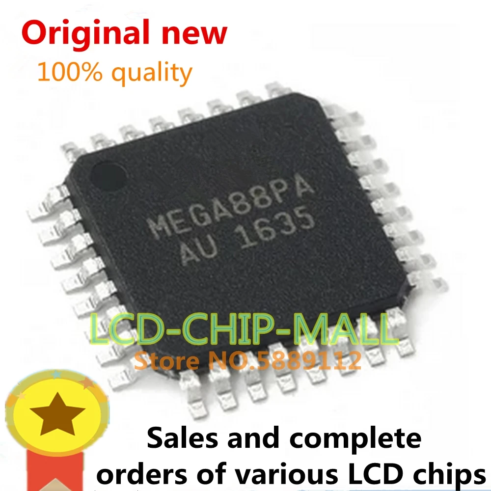 12PCS IN STOCK ATMEGA88PA-AU  ATMEGA88PA  88PA-AU  QFP 100% quality