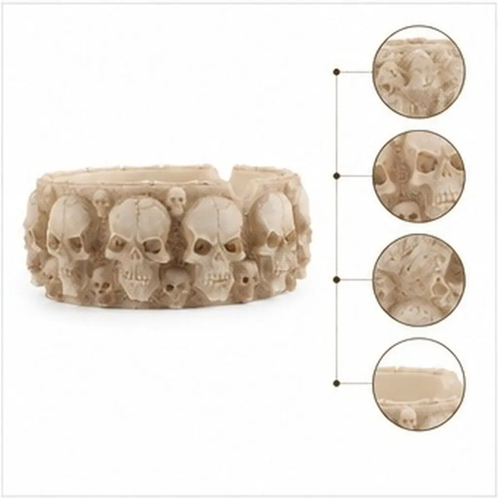 Home Office Decor Skull Treat Container Skeletons Figurines Living Room Decoration