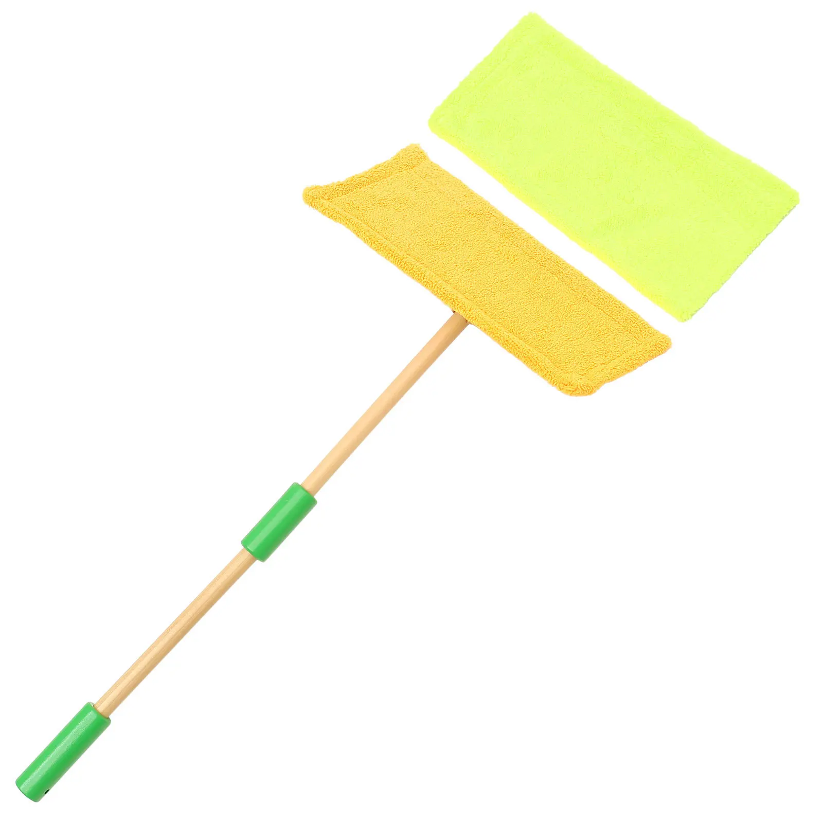 1 Set Detachable Wooden Mop Kids Simulation Cleaning Tools Toddler Playset Pretend Play Supplies Baby Hand Mop Sweeping Set
