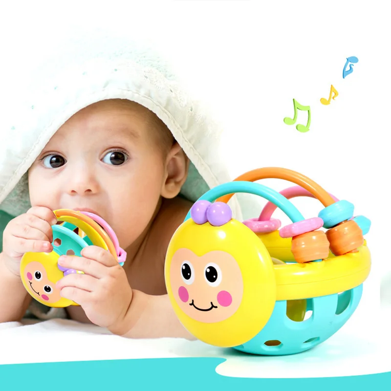 Sonajeros de mano para bebé recién nacido, juguetes colgantes para cama, juguetes para agarrar a mano, 0-3-6-12 meses