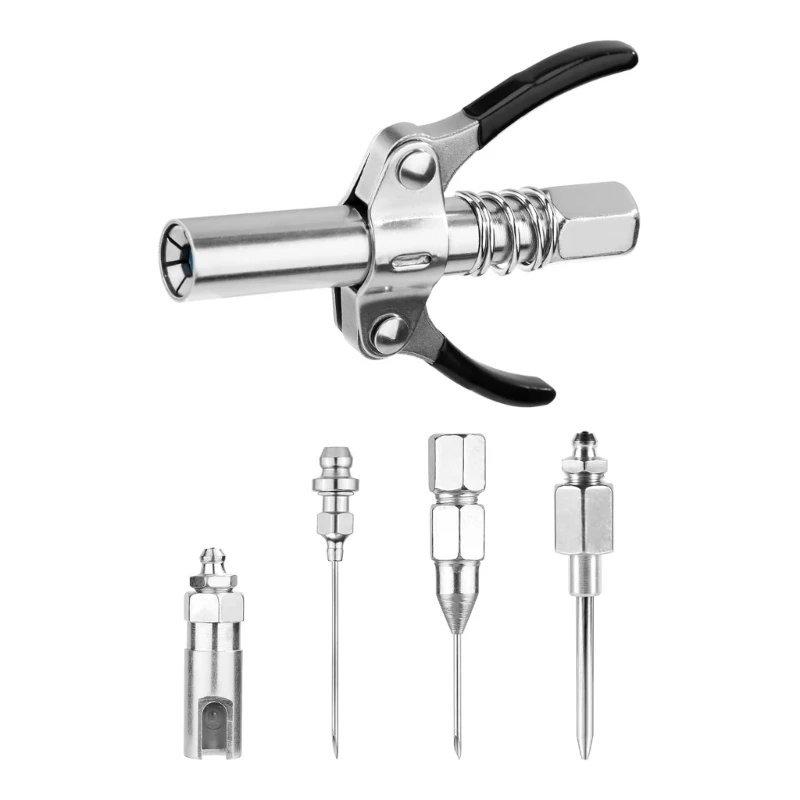 

Multipurpose Lubrication 90° Needle Nozzle Injection Needle with Double Handle Coupler for Maintenance Machine Upkeeping