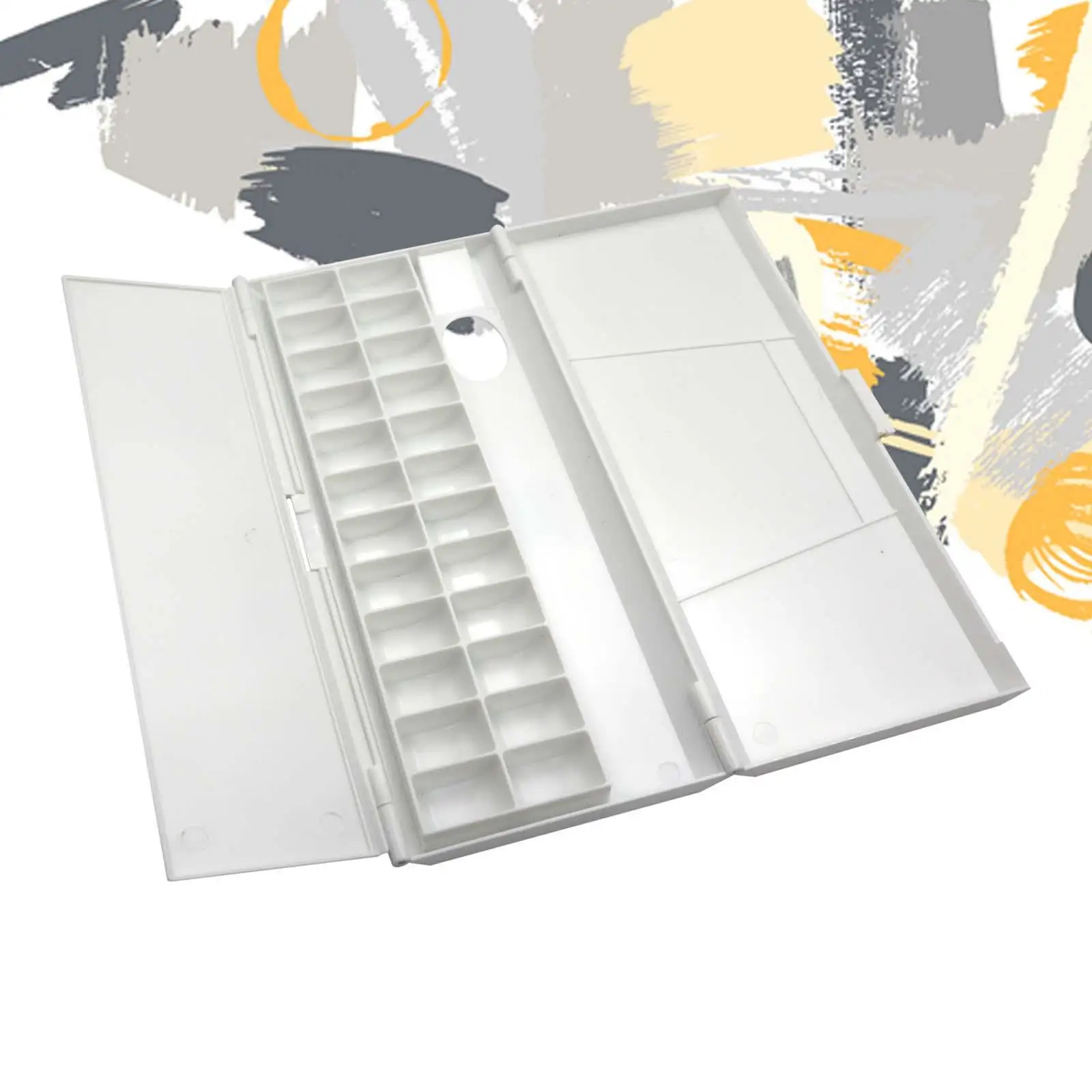 Empty Paint Palette 24 Grids Storage Box with Lid Paint Holder Paint Palette