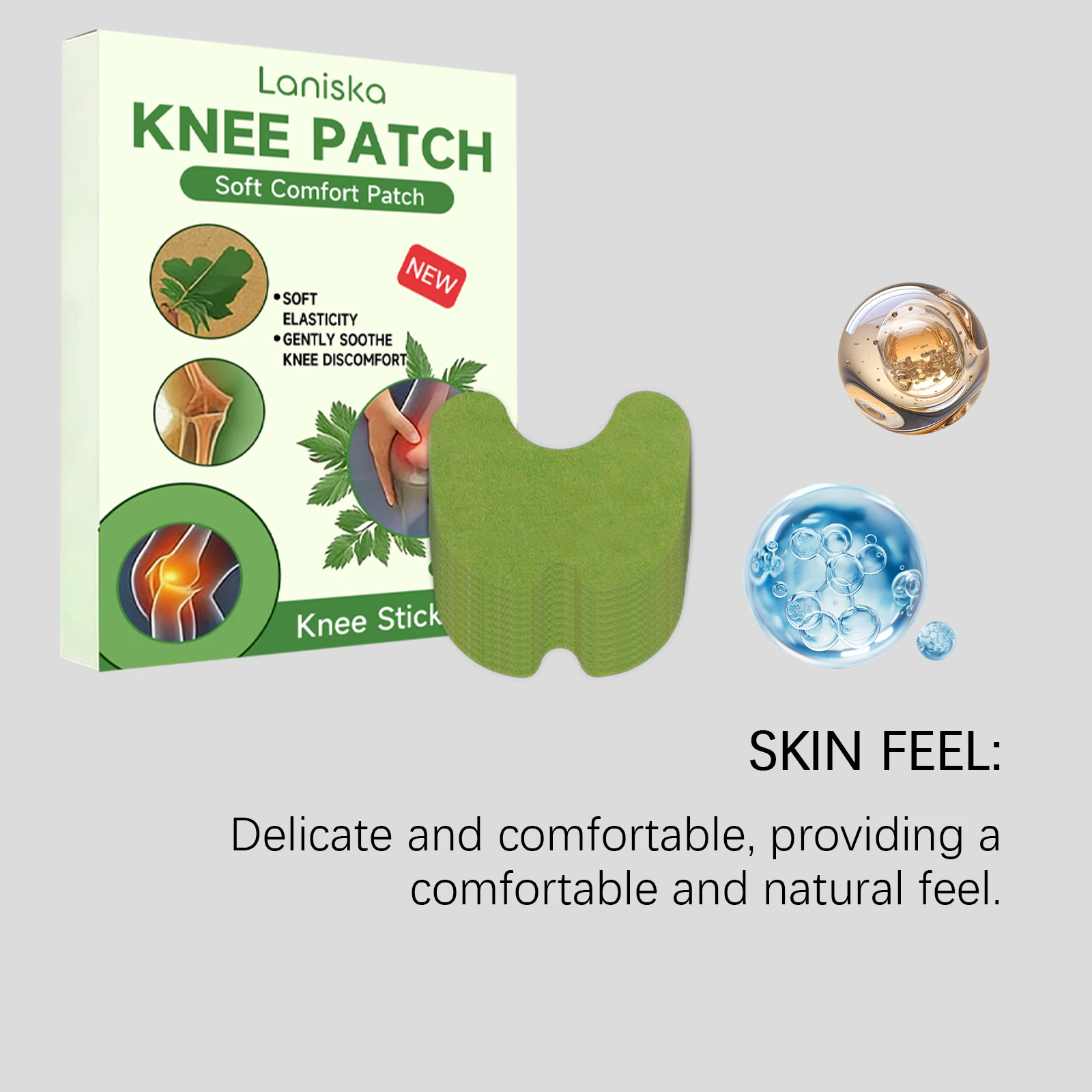 Knee Care Patch Sport Sprains Relief Ease Knee Soreness And Discomfort Alleviate Local Knee Stiffness Maintain Knee Joint Health