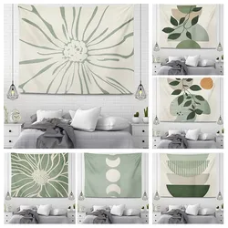 plant Wall tapestry aesthetic Home room decor boho boho accessories hanging large fabric autumn simple Bedroom carpet nordic