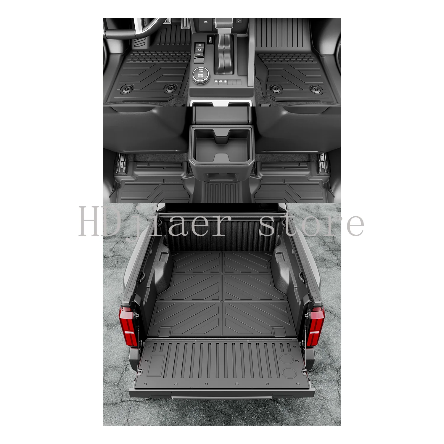 

5FT Truck Bed Mat Floor Mat Tailgate Mat Compatible With 2024 2025 Toyota Tacoma US Model Durable TPE Pickup Bed Liner
