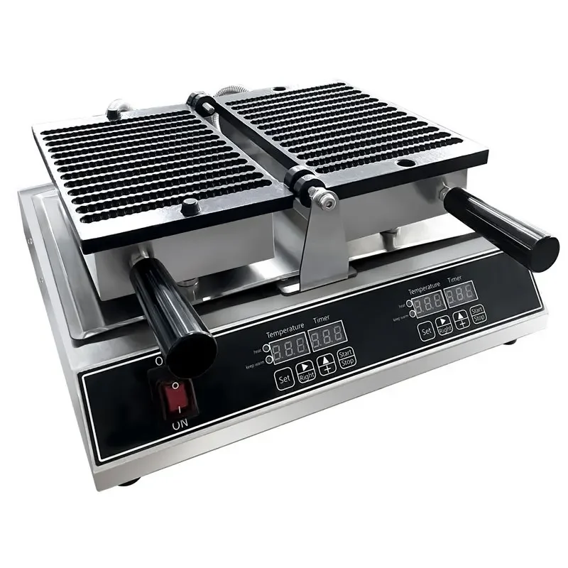 Threaded waffle machine, catering commercial stainless steel electric heating crispy food machine cross-border  European