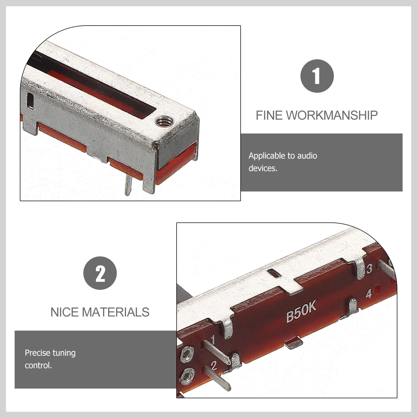Рисунок 2 - B50K1 слайд-потенциометр