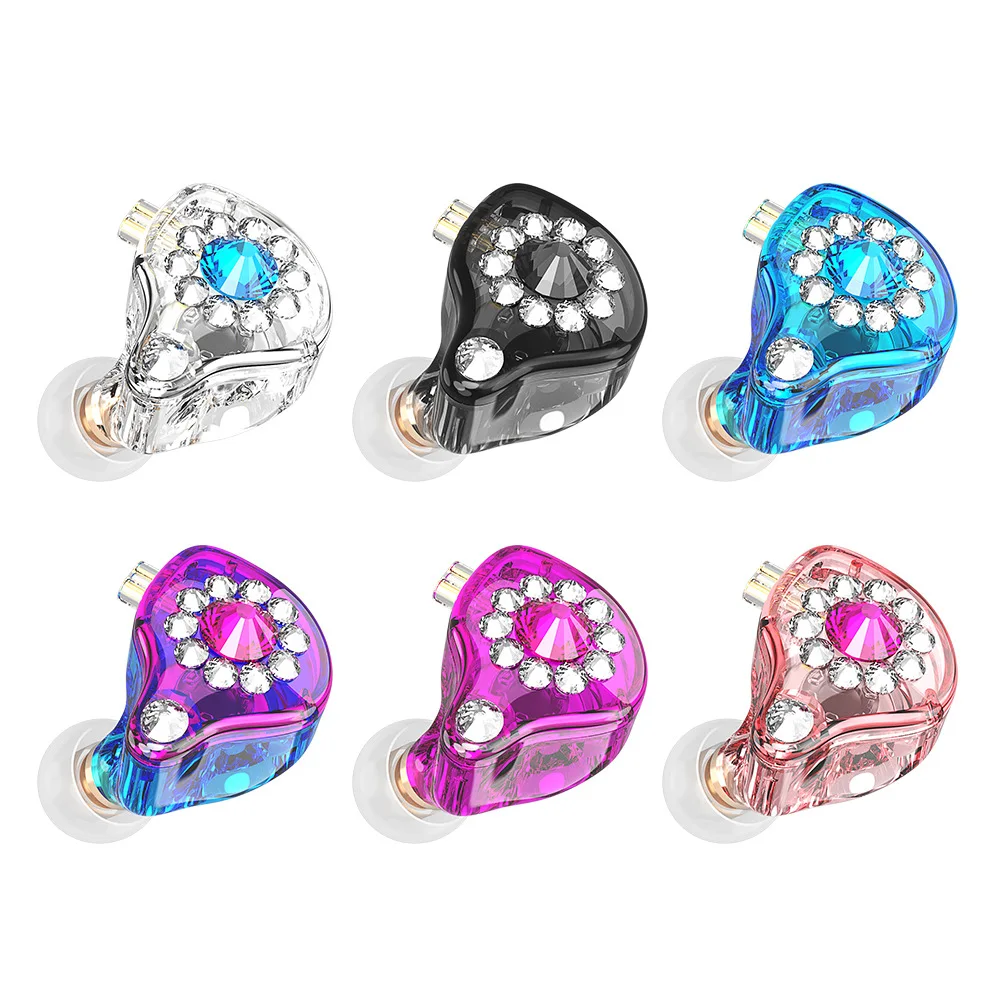QKZ AK6 Spark Headphones for Streamers – 2.5m Cable, Hi-Fi Monitoring Earphones for Mobile Livestreaming