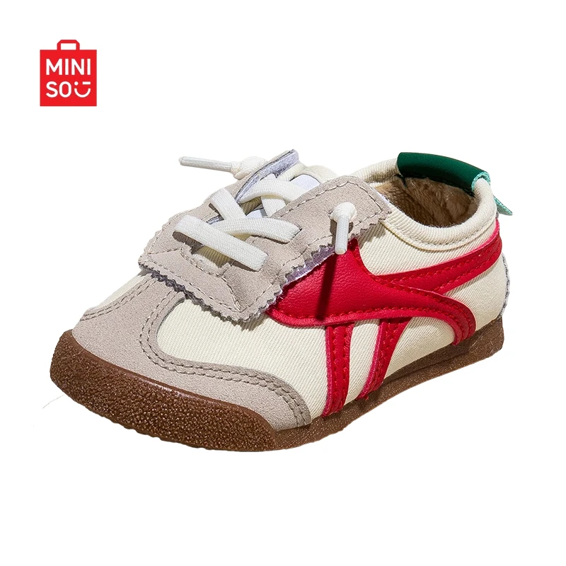 

Miniso 2025 Disney Classic Sneakers, Light Fleece Vintage Shoes for Boys & Girls Clearance Sale
