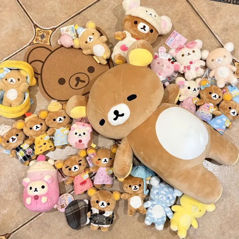 

35-70 см Kawaii милый медведь Rilakkumas плюшевая игрушка кукла спальная подушка для объятий диванная подушка украшение комнаты фестиваль подарок-сюрприз