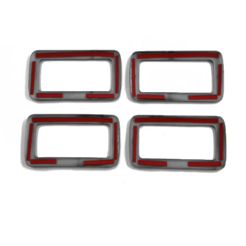For Toyota Fortuner 2016-2022 Interior Accessories ABS carbon fiber Rear car Roof Air Conditioning AC Outlet Vent Cover Trim