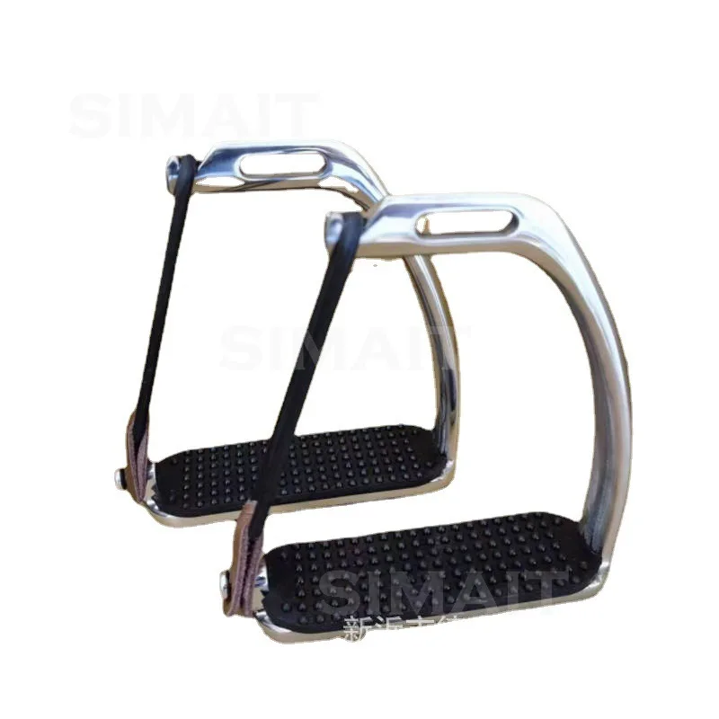 Professional Stainless Steel Stirrup, Anti-drop Safety Pedal