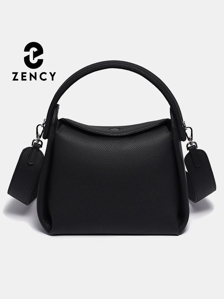 

Zency Women's Luxury Solid Color Pillow Bag Designer Leather Crossbody Top-Handle Handbag Simple Elegant Shopper