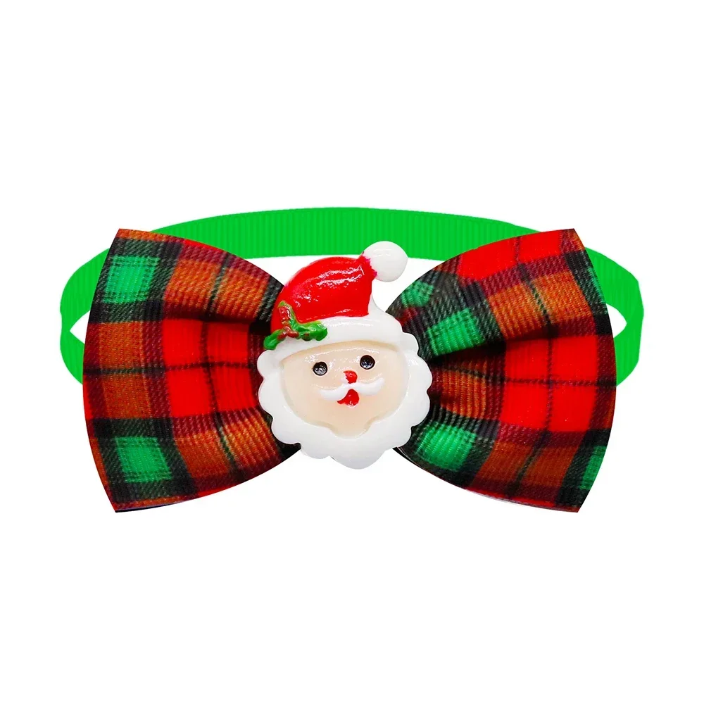 50/100pcs Christmas Dog Bowties For Dogs Bow Tie Collar  Dogs  Xmas Dog Supplies Pets Dogs Grooming Accessories For Small Dogs