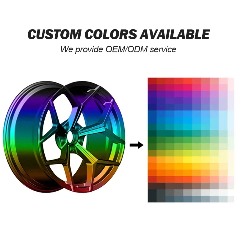 18-28 Inch 2-Piece Deep Concave Polished Forged Wheel Rims 5x112 5x114.3 5x120 Universal Auto Modification Wheels