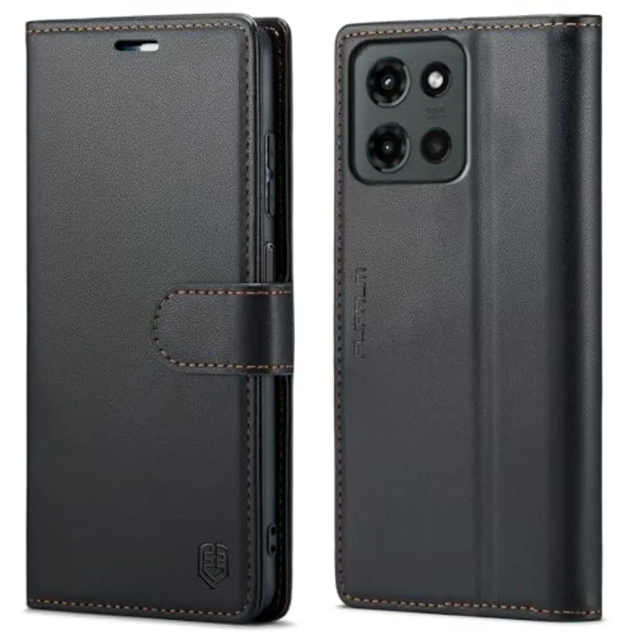 

Wallet Case for Moto G 5G 2025, RFID Blocking Credit Card Holder, PU Leather Folio Flip Kickstand Protective Shockproof Cover f