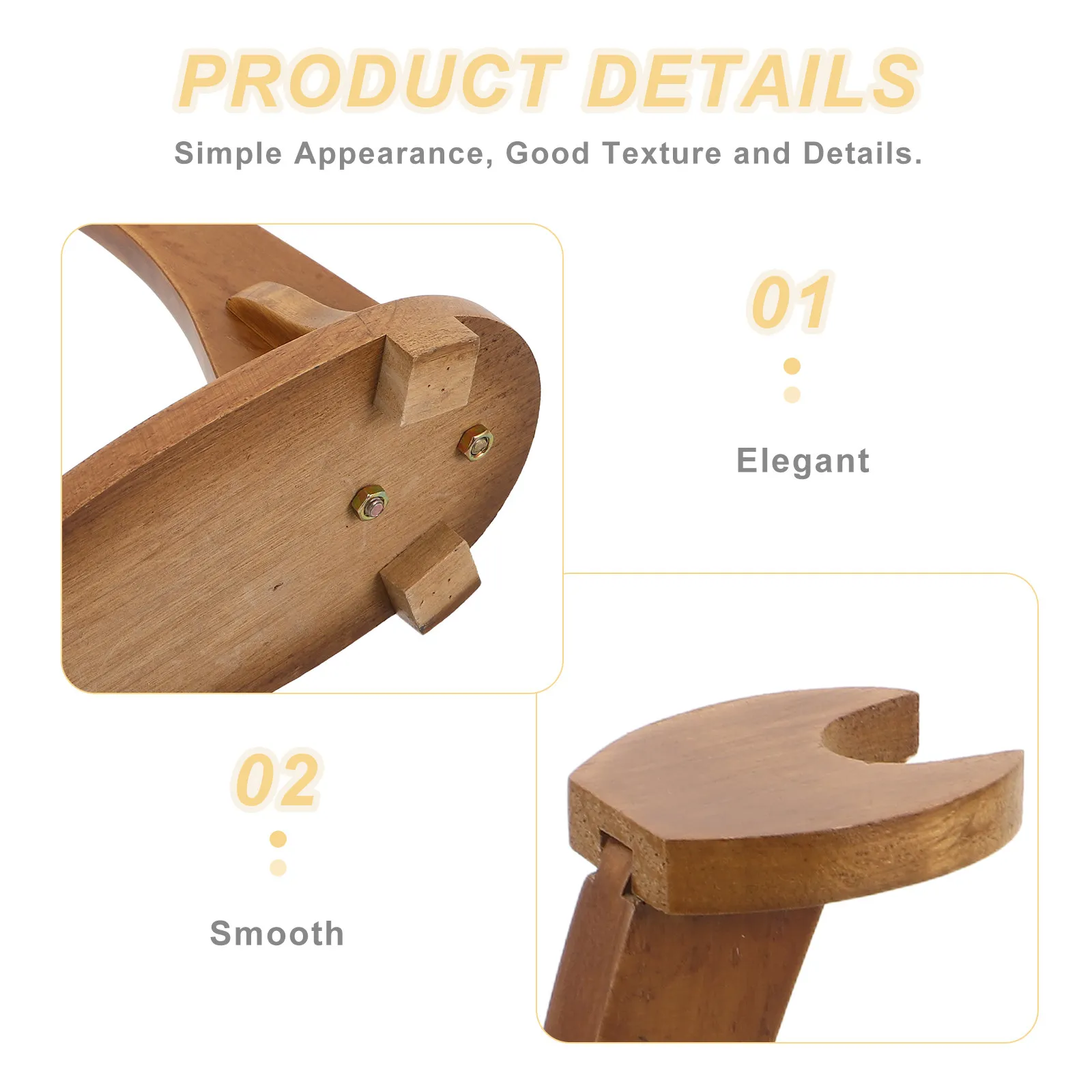 Swan-Shaped Vertical Display Stand Floor Standing Solid Density Board Upright Tanto Holder Rack for Home Office