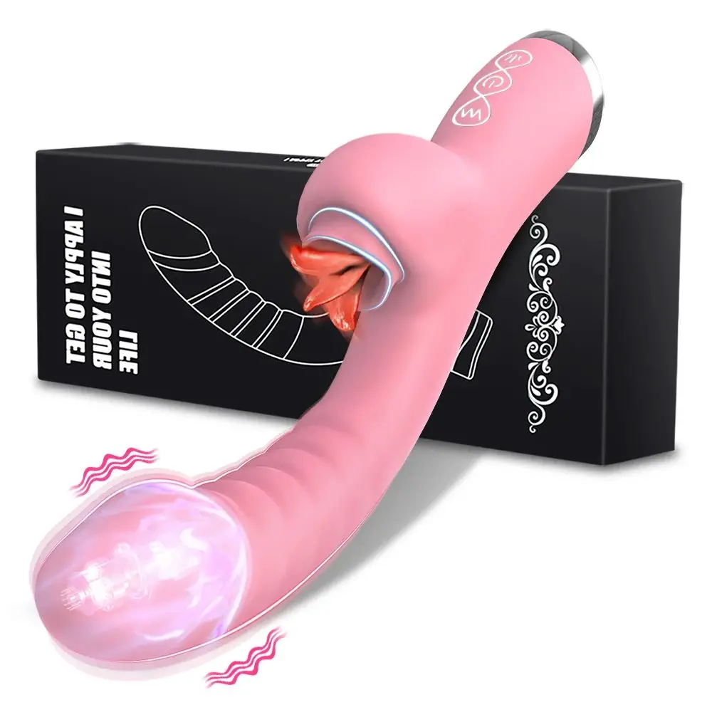 Clitoris Vibrator For Adult Women Tongue Licking Sex Toys Dildo Female Vibrator Masturbator Goods G Spot Clitoral Stimulator