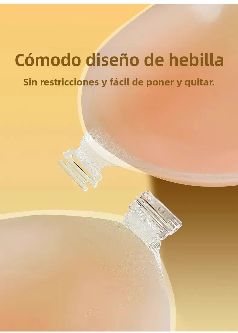 Cubrepezones de silicona transpirables para mujer, sujetador sin tirantes para vestido de novia, ropa interior invisible engr...