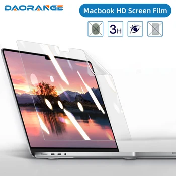 ฟิล์มป้องกันหน้าจอสำหรับ Macbook HD แบบนิ่ม, ฟิล์ม M1 13นิ้ว M2 Pro 11 13 14 15 16นิ้วฝาครอบสูงสุดอุปกรณ์ป้องกัน