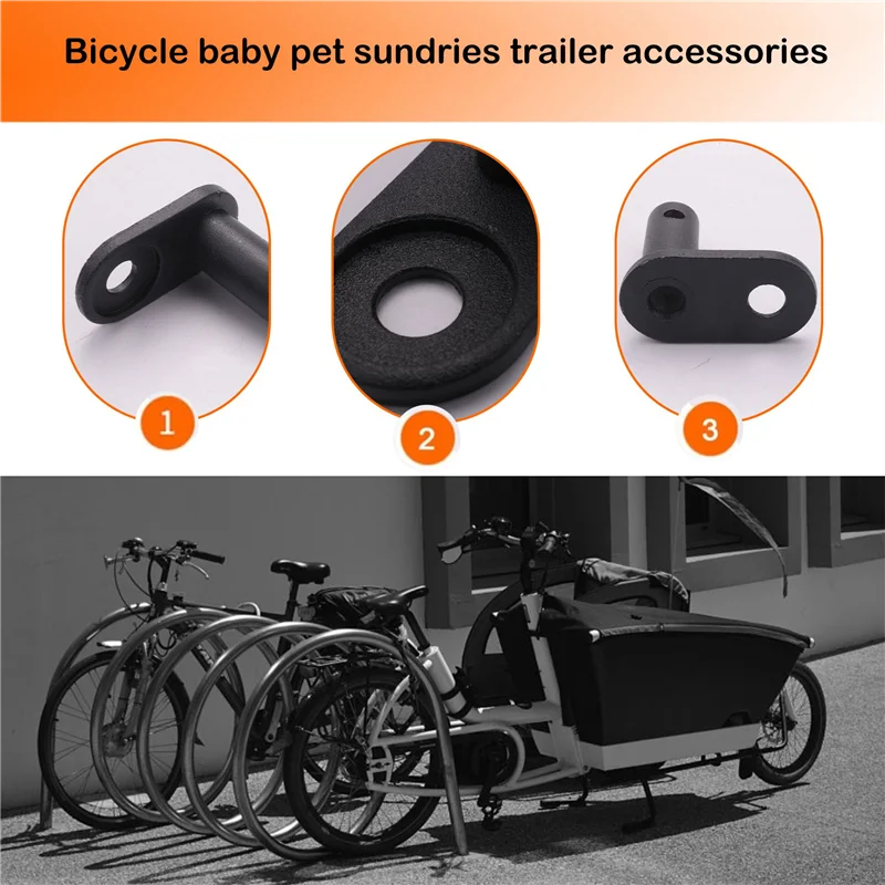 Enganche de remolque de bicicleta AA75-2PCS, acoplador de enganche de remolque de bicicleta con liberación rápida, Compatible con remolque infantil y cochecito de mascotas