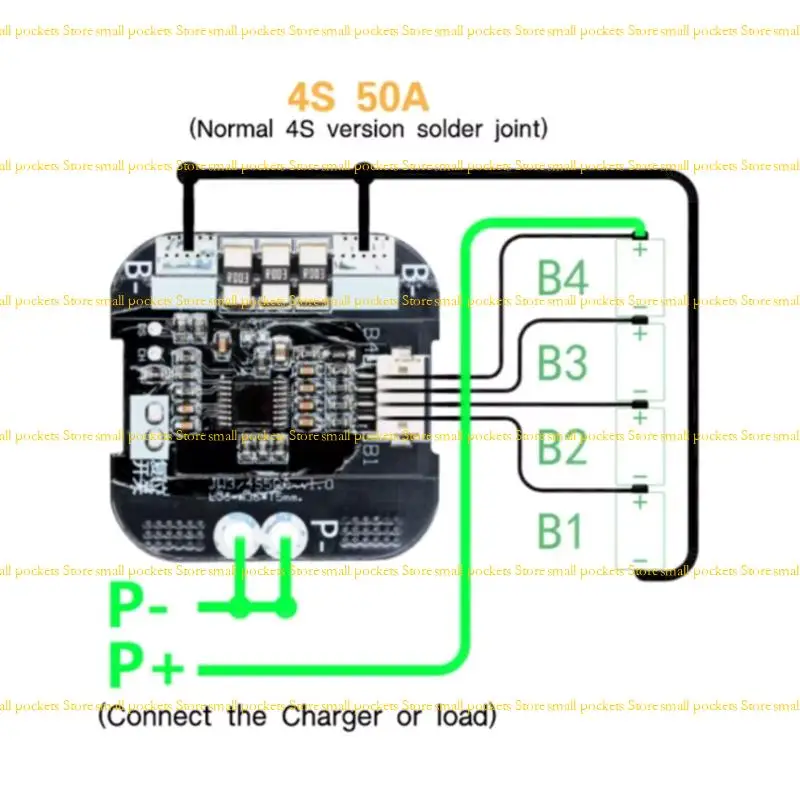 R1WD 4S 50A Battery Charging Protective Board High Temperature Resistance 105℃ Lightweight Management Module Replacement