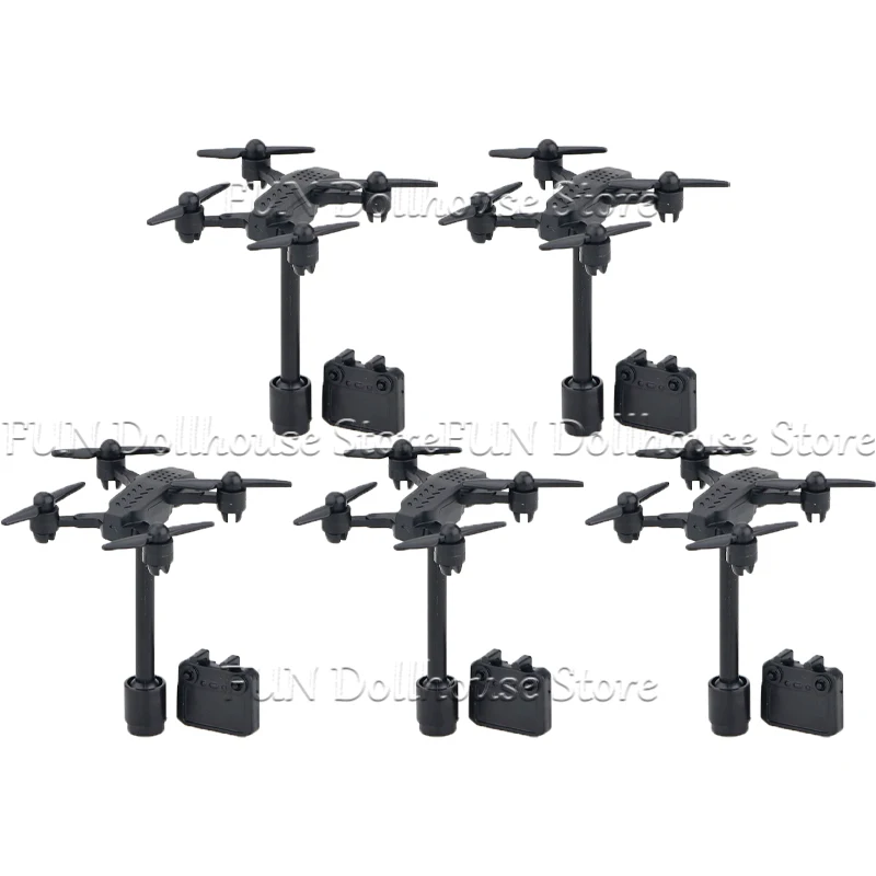 Ville militaire SWAT modèles télécommandés Drone Robot chien blocs de construction mécanique loup armée UAV liquide accessoires briques jouets