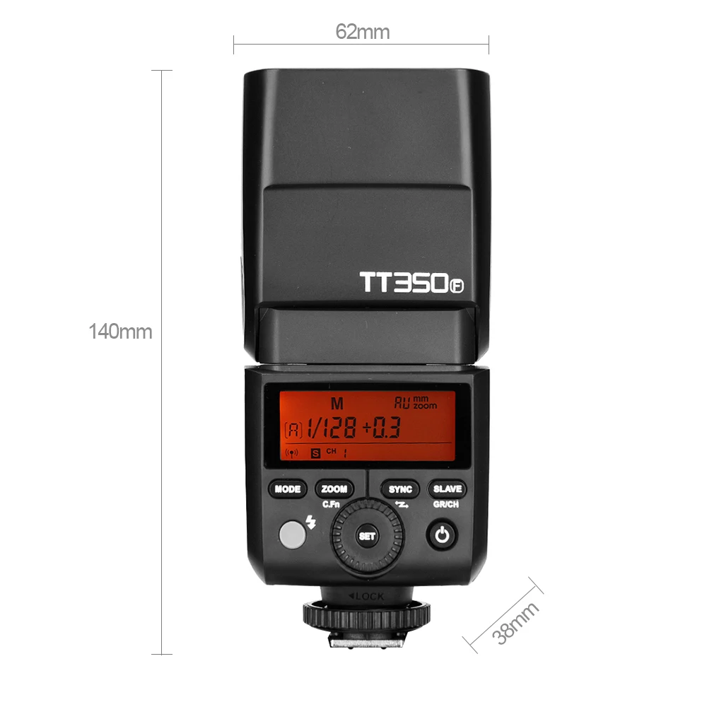 Flash Godox TT350 TTL HSS para Canon Nikon Sony