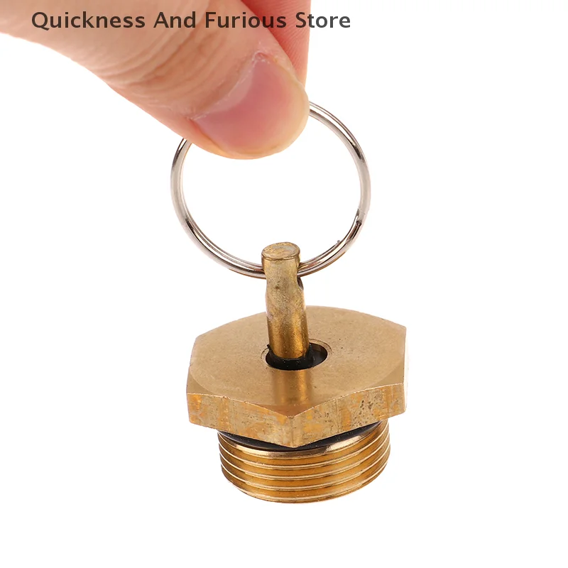 Truck Air Tank Drain Valve Anti-rust Antifouling Air Tank Drain Switch Type 151 Copper Plug Screw Auto Parts