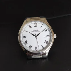 LEBOSIN Roman Numerals Sapphire Glass Mirror Simple Fashion Casual Waterproof Formal Seiko Quartz Watch Men's Watches