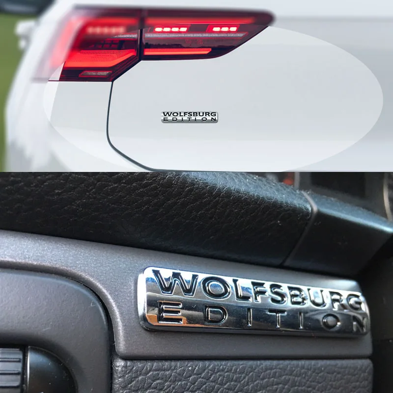 3D Premium WOLFSBURG EDITION for German Germany SUV Off Road car Fender trunk Rear Bonnet Decal Emblem Badge Sticker