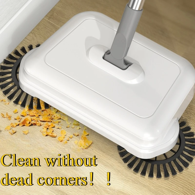 

Hand Push Sweepers Home Use Easy Sweep Dustpan Mop Combo 2 in 1 Mop Cleaning Tool Space Saving Storage Essential Wholesale Ins