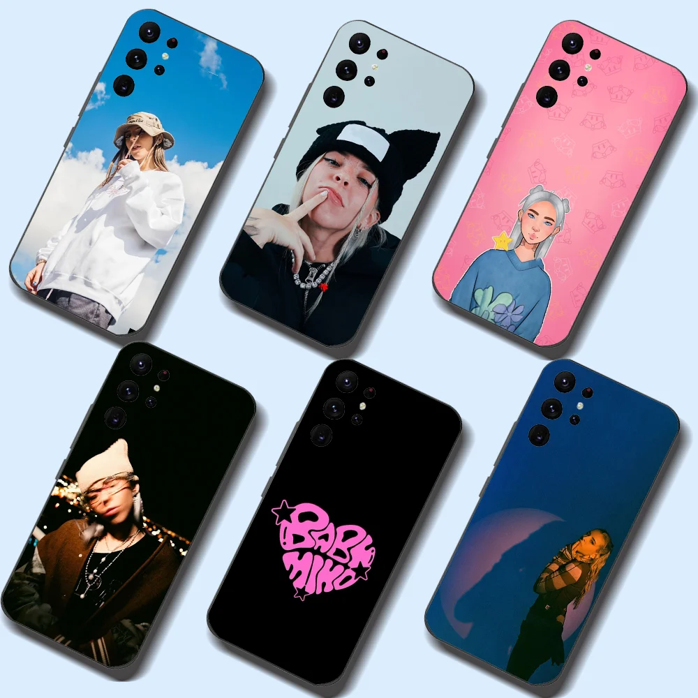 

Singer Y-Young Miko Phone Case For Samsung Galaxy A52 A12 A51 S21 Edge S22ULTRA S23 S20LITE Plus Ultra Black Cover