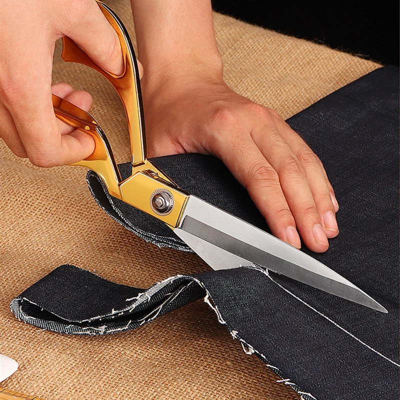 

Professional Tailor Scissors Vintage Sewing Scissors Stainless Steel Tailor Shears for Fabric Clothes Needlework Cutter DIY Tool