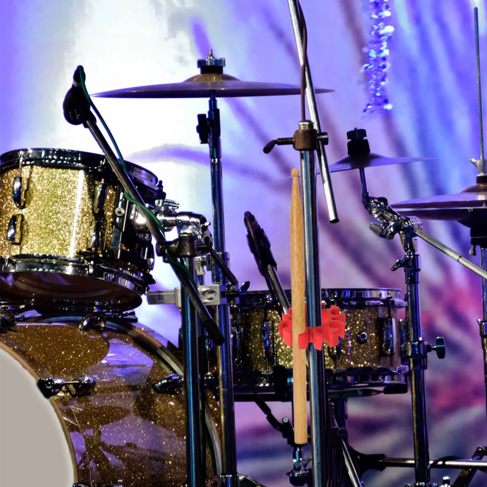

Stick Clip Durable Drumstick Holder Silicone Clamp Drumsticks Display Clips Accessories Holders
