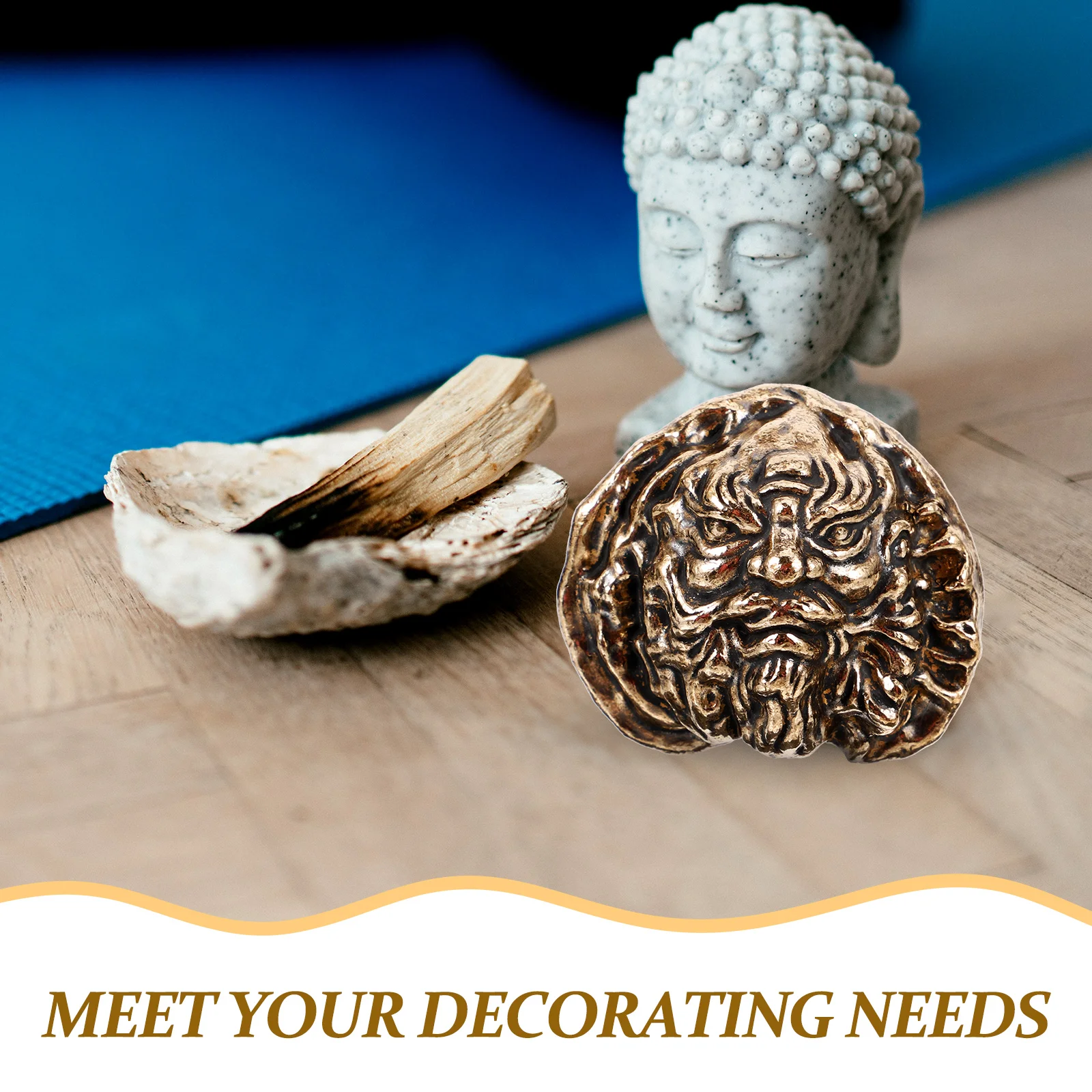 

Brass Walnut Handles Chinese for Hands Decor Desktop Home Exercise Massage Utensils Solid Carved Balls Small Chinese