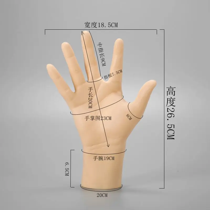 Durable Male Mannequin Dummy Hand Model Men Maniqui Hand Mold Display Stand for Ring Glove Watch Display