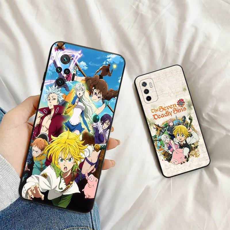 Silicone Soft Phone Case for Xiaomi Poco F5 X3 X4 X5 F3 F4 F1 M3 M4 M5 M5s C61 14 Pro Redmi A3 A3x The Seven Deadly Sins Cover image 2