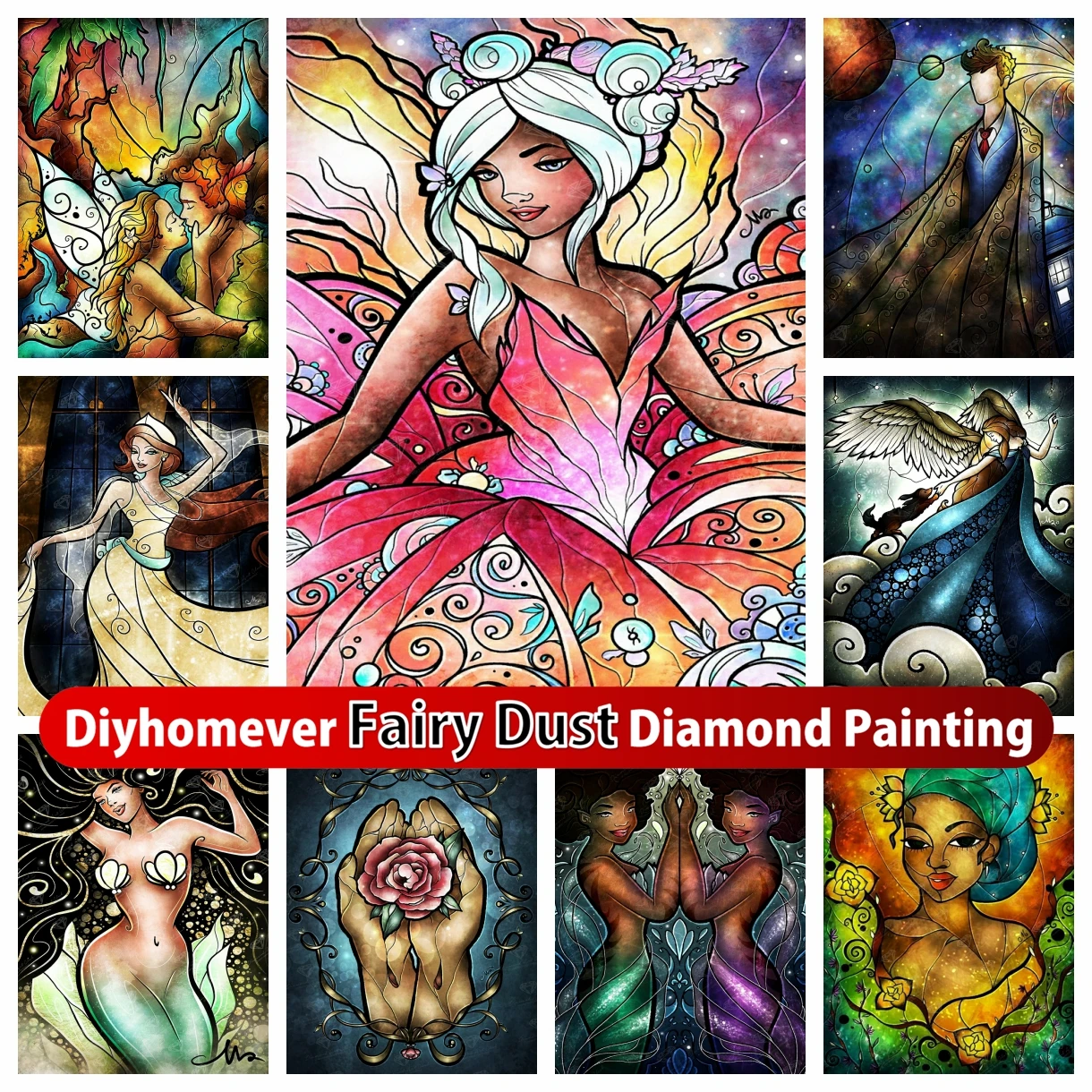 

Fantasy Cartoon Art Fairy Dust Diamond Painting Embroidery Cross Stitch Mosaic Rhinestones Handicraft Home Decor Children's Gift