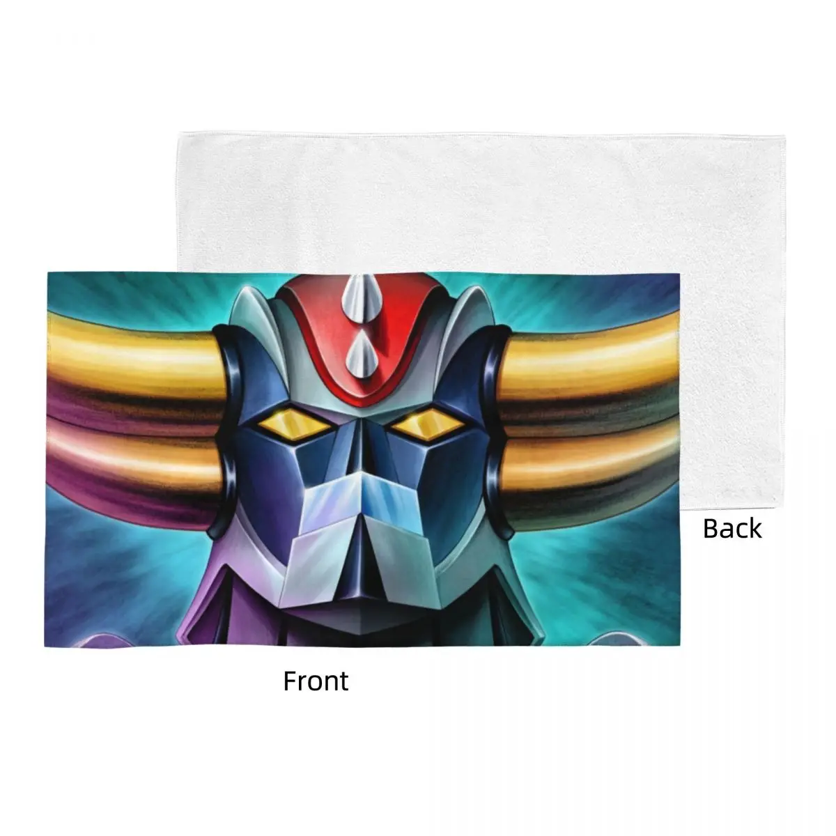 Custom Grendizer Goldrake UFO Robot Bath Pool Beach Towel 100% Coton Face Towels