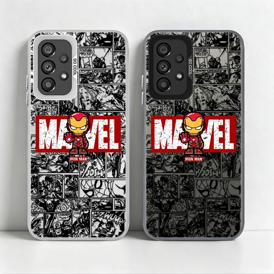 Phone Cover Case for Samsung Galaxy A16 A34 A12 A14 A56 A54 A13 A23 A71 A17 A52 A25 A73 A72 A32 A36 Comic New Ironman