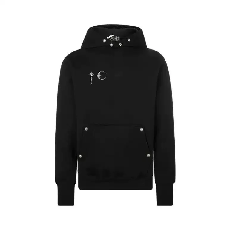 

Loose Fit ex Hoodie Thulub Metal Star Moon Heavyweight Casual Sweatirt for Men And Women