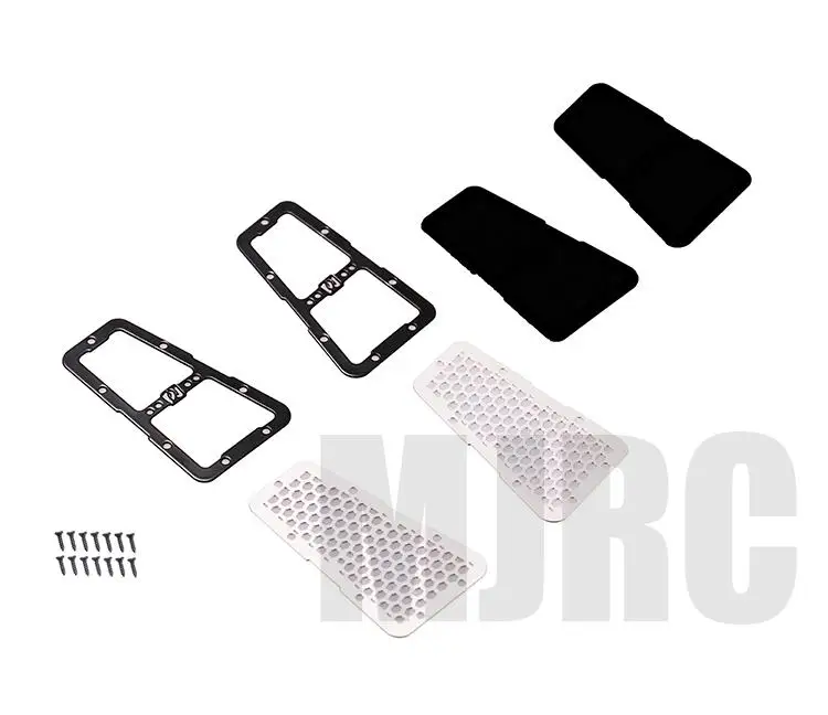 Filtro de ar para carro rc, tampa de entrada de ar de grande fluxo para trax trx4 axial scx10 defender d90 d110 série rc modelo peças de carro