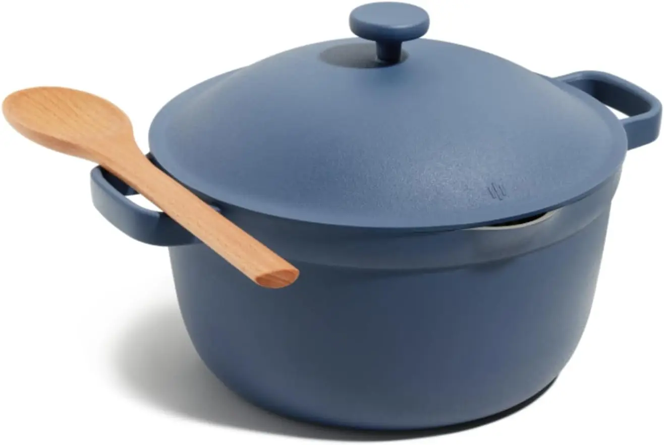 

Nonstick Ceramic Sauce| Versatile Cookwar fo and Oven | Steam, Bake, Braise, Roast | Toxin-Free, Easy to Clean | Blue Salt