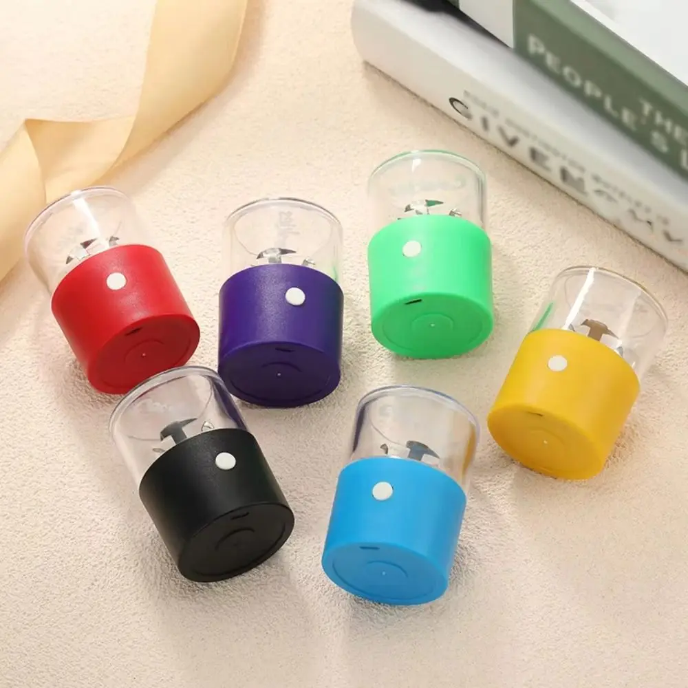 USB Charging Electric Herb Grinder Acrylic Efficient Seasoning Grinder Visible High Hardness Blade Herb Crusher Home