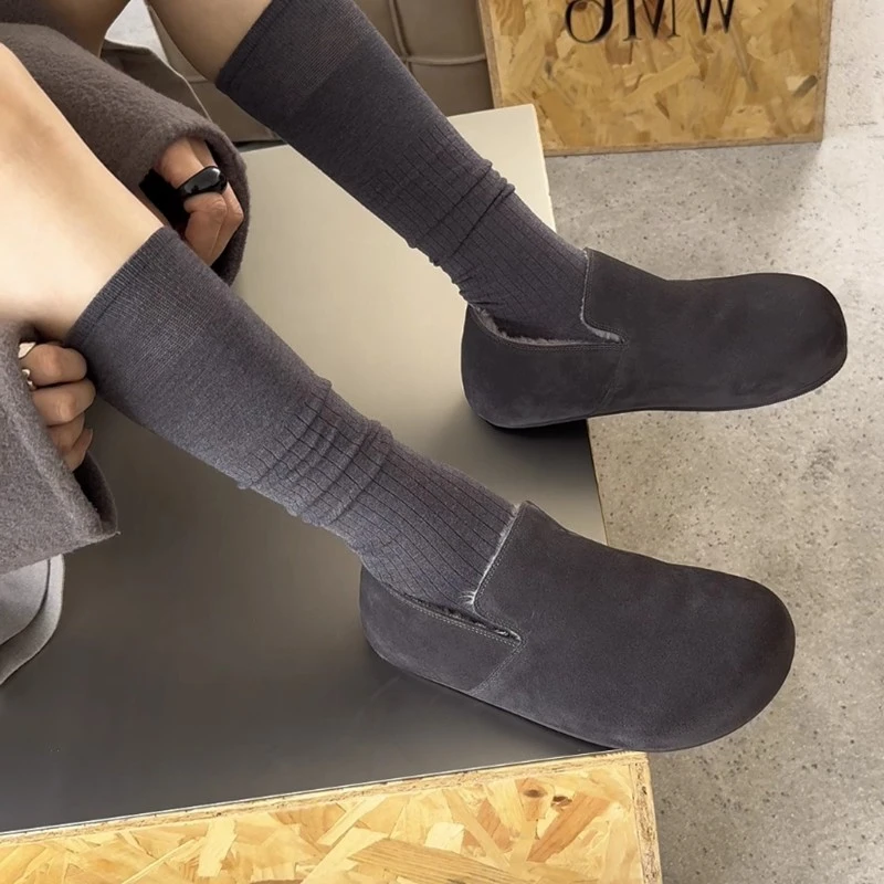 2025 بسيطة وعالية الجودة النساء الشقق أحذية خفيفة بدون كعب الخريف منصة أحذية أنيقة رياضة الجري أحذية رياضية امرأة #4