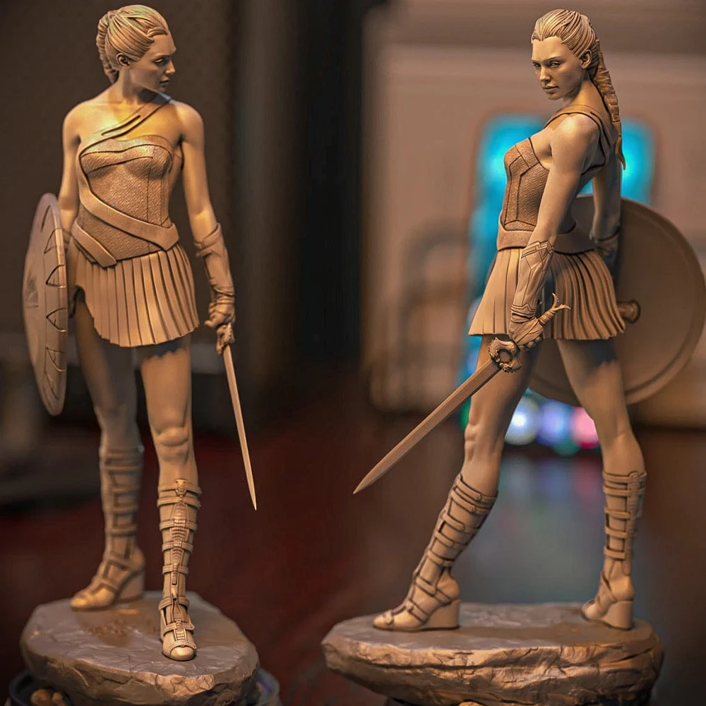 

1/24 3d Printing Model Kit Sexy Female Warrior NSFW Anime Figure Model Kit DIY Miniature Reduction Statue Unpainted Toys