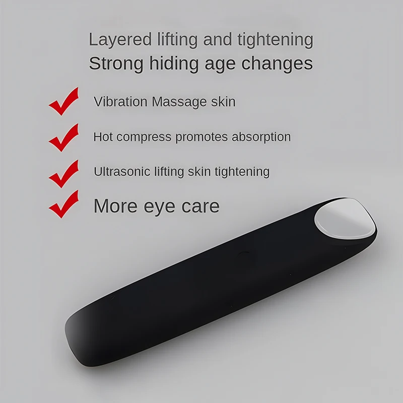 HIFU Radio Frequency Facial Massage Pen EMS Eye Massager Pen Anti Wrinkle Dark Circle Remove Heating Vibration Massage Device